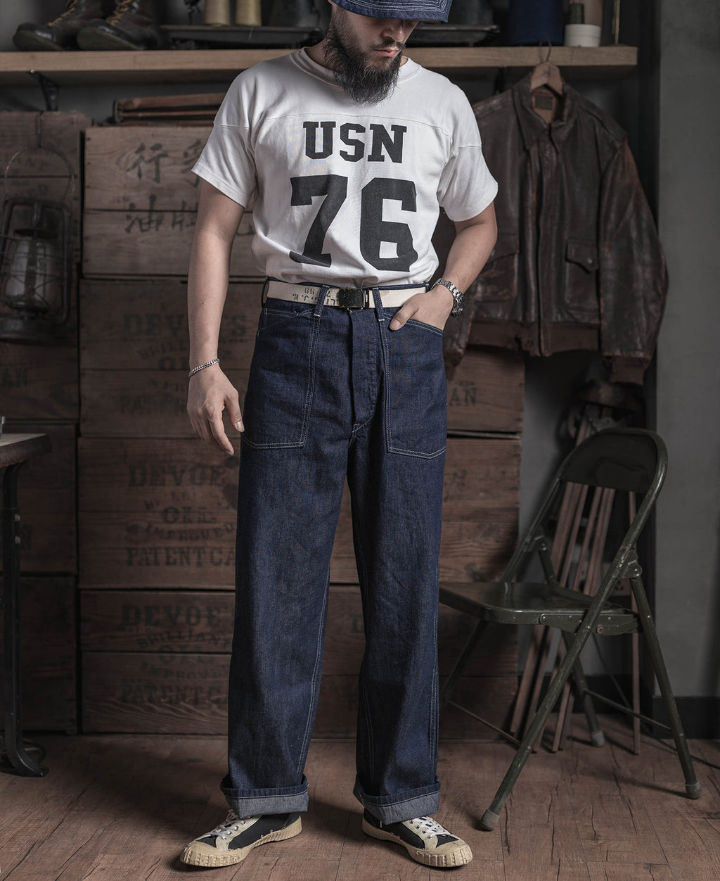 1935 Vintage Fatigue Dungaree Heavyweight Cotton Workwear