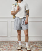 5-Inch Nylon Swim Shorts Light Gray Quick Dry