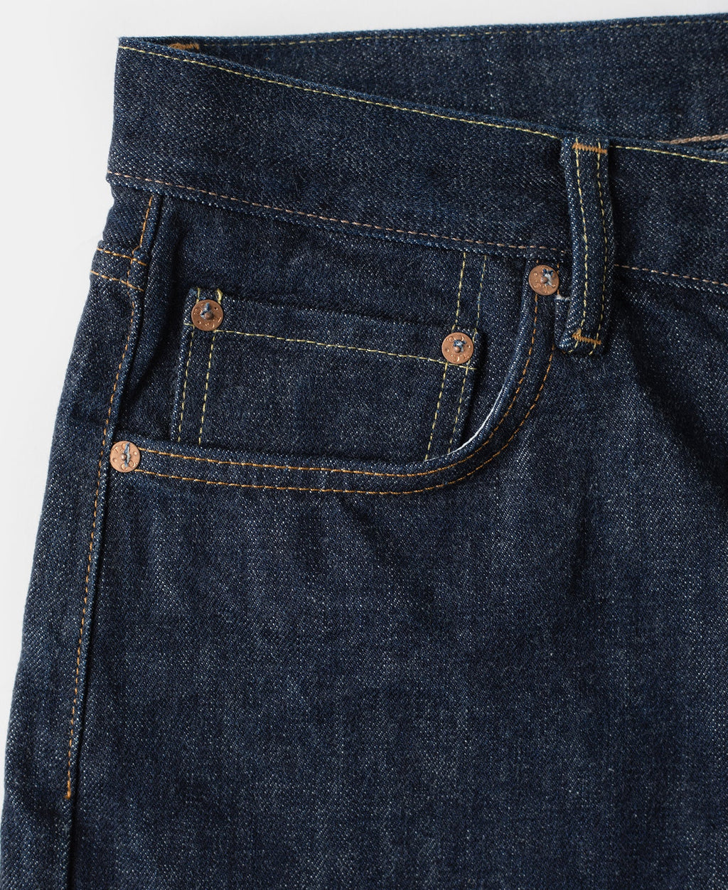 1960s Straight Tapered Zip-Fly Selvedge Denim Jeans Vintage