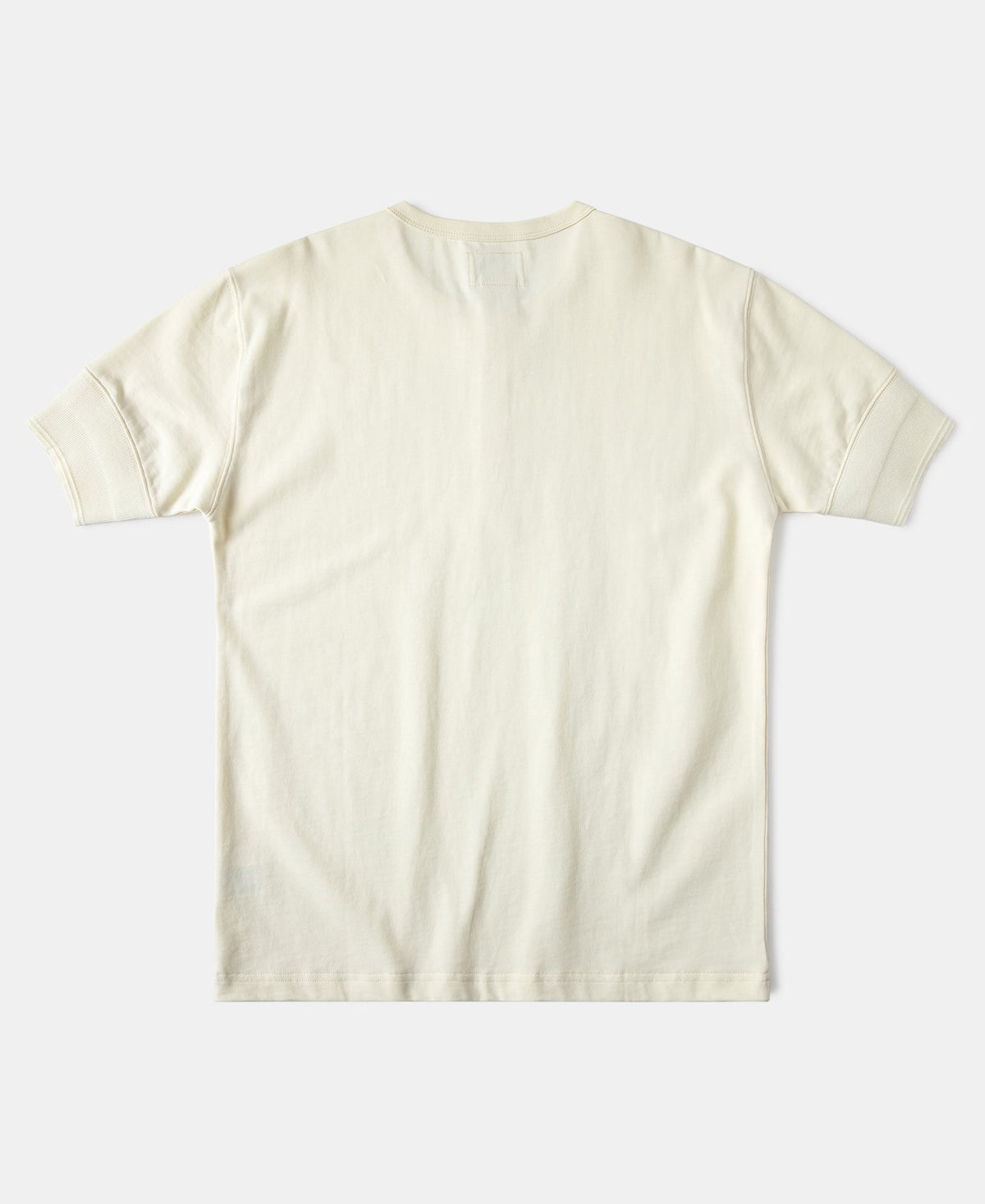 Vintage Short Sleeve Henley T-Shirt Cream Soft Everyday