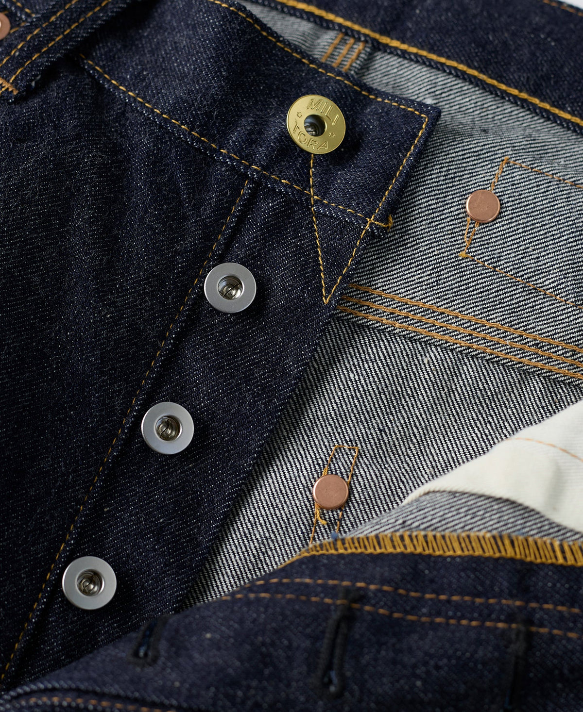 1930s Vintage Selvedge Denim Trousers Wide Leg
