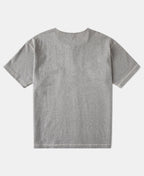 1940s Slub Cotton Henley Pocket T-Shirt Gray Heathered Casual