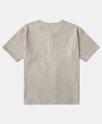 1940s Slub Cotton Henley Pocket T-Shirt Oats Warm Neutral