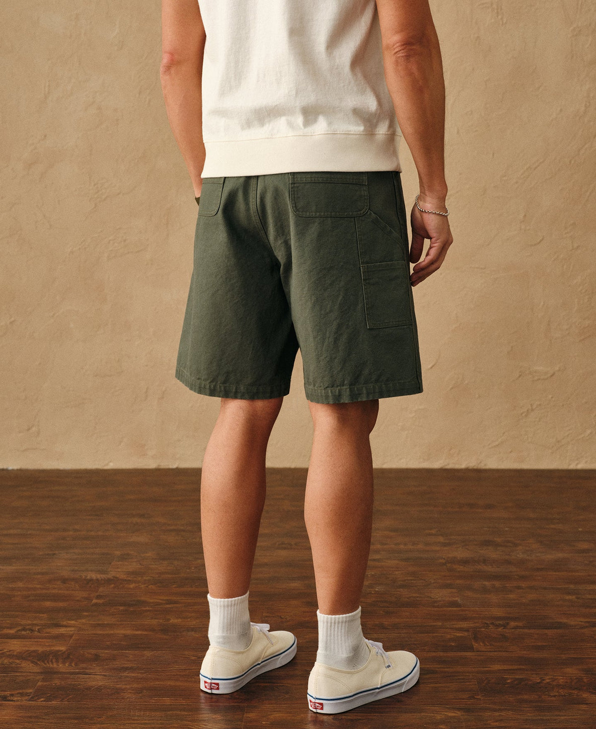 Duck Canvas Carpenter Cargo Shorts Rugged Workwear Summer