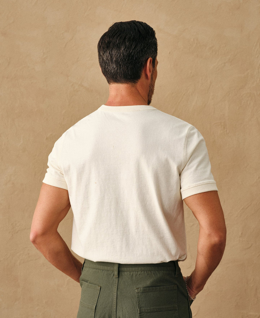 1950s V-Gusset White Cotton T-Shirt Vintage Athletic Cut
