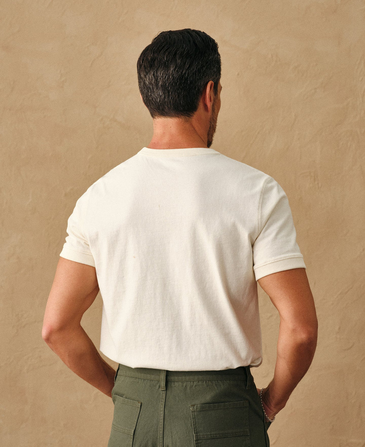 1950s V-Gusset White Cotton T-Shirt Vintage Athletic Cut