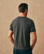 1950s V-Gusset Vintage Black Cotton T-Shirt Workwear Inspired