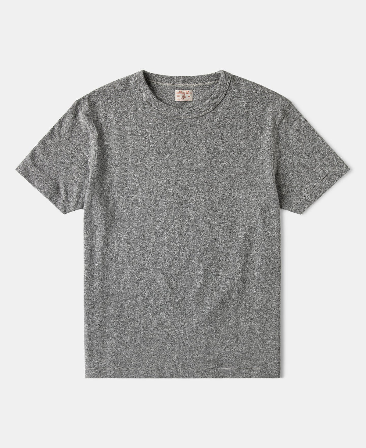 Relaxed Fit Cotton Tubular T-Shirt Gray Casual Everyday