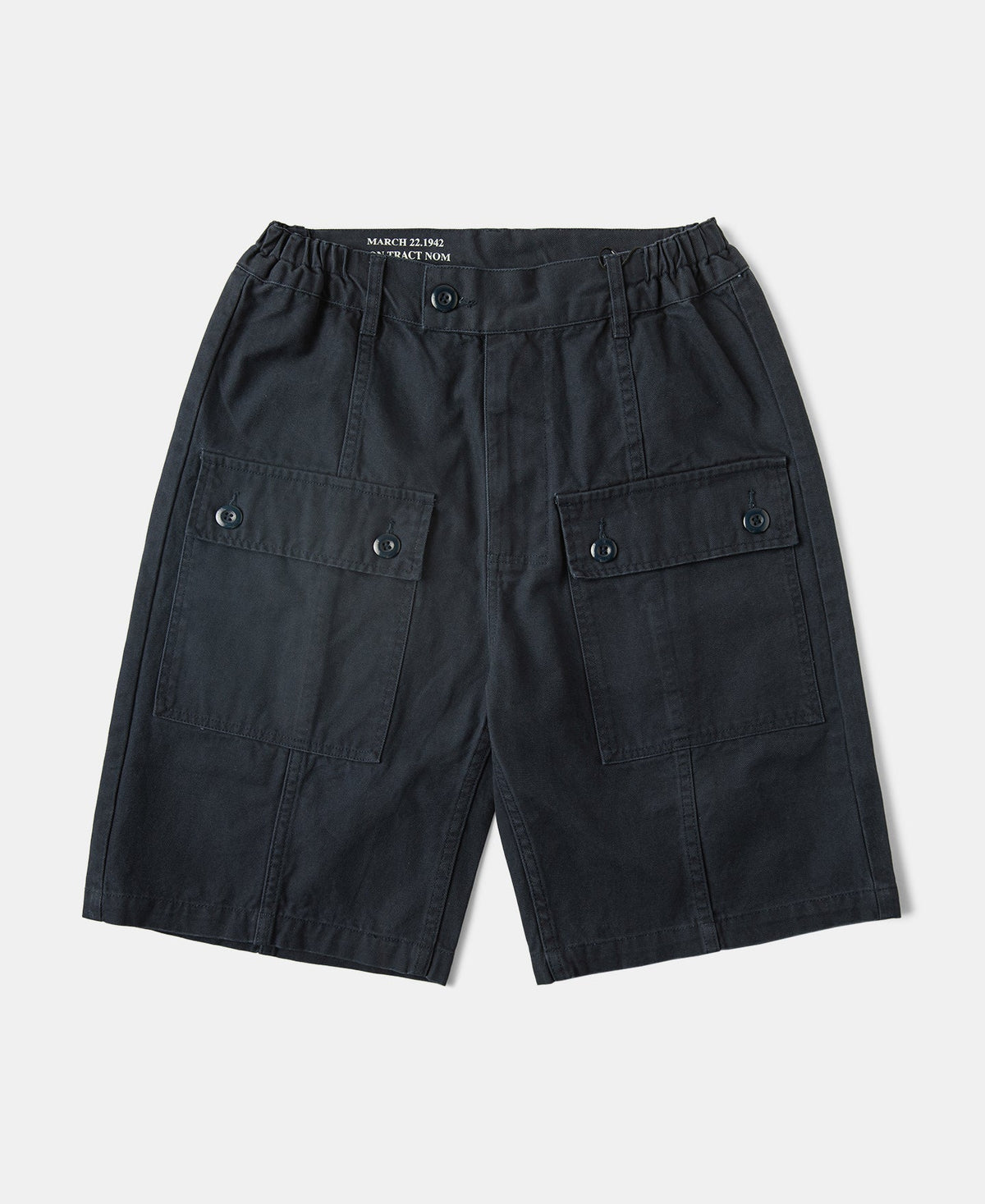 Washed Twill Cargo Shorts Olive Earthy Utility Relaxed Summer