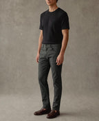 Heavyweight Ribbed Cotton Pocket T-Shirt Vintage Black Worn