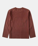 Sun-Washed Cotton Long Sleeve T-Shirt Clay Warm Toned