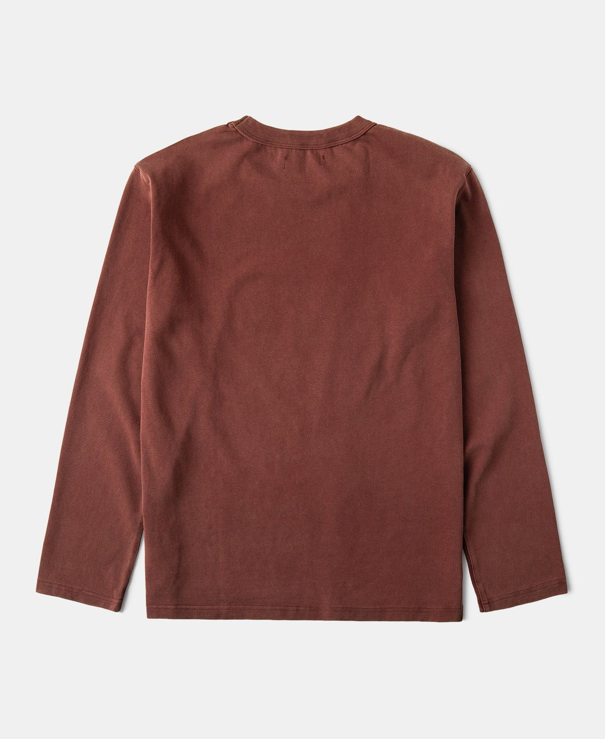 Sun-Washed Cotton Long Sleeve T-Shirt Clay Warm Toned