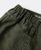 Washed Twill Cargo Shorts Khaki Relaxed Fit Multi Pocket