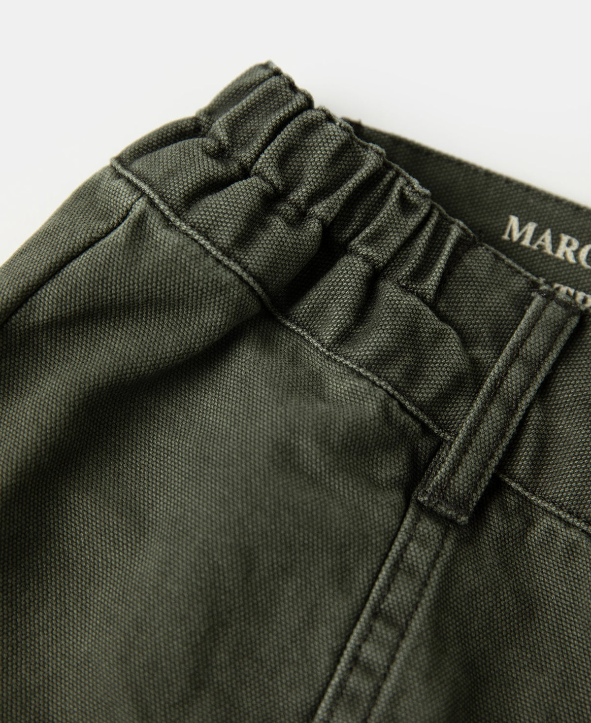 Washed Twill Cargo Shorts Khaki Relaxed Fit Multi Pocket
